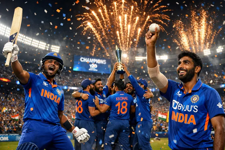 India Retain T20 World Cup After Crushing New Zealand